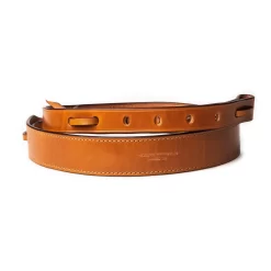 Clothing Shop 39 1.5" Leather Rifle Sling In Mid Tan