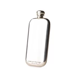 2.5oz Hip Flask In Dark Tan -Clothing Shop 2.5 flask 1