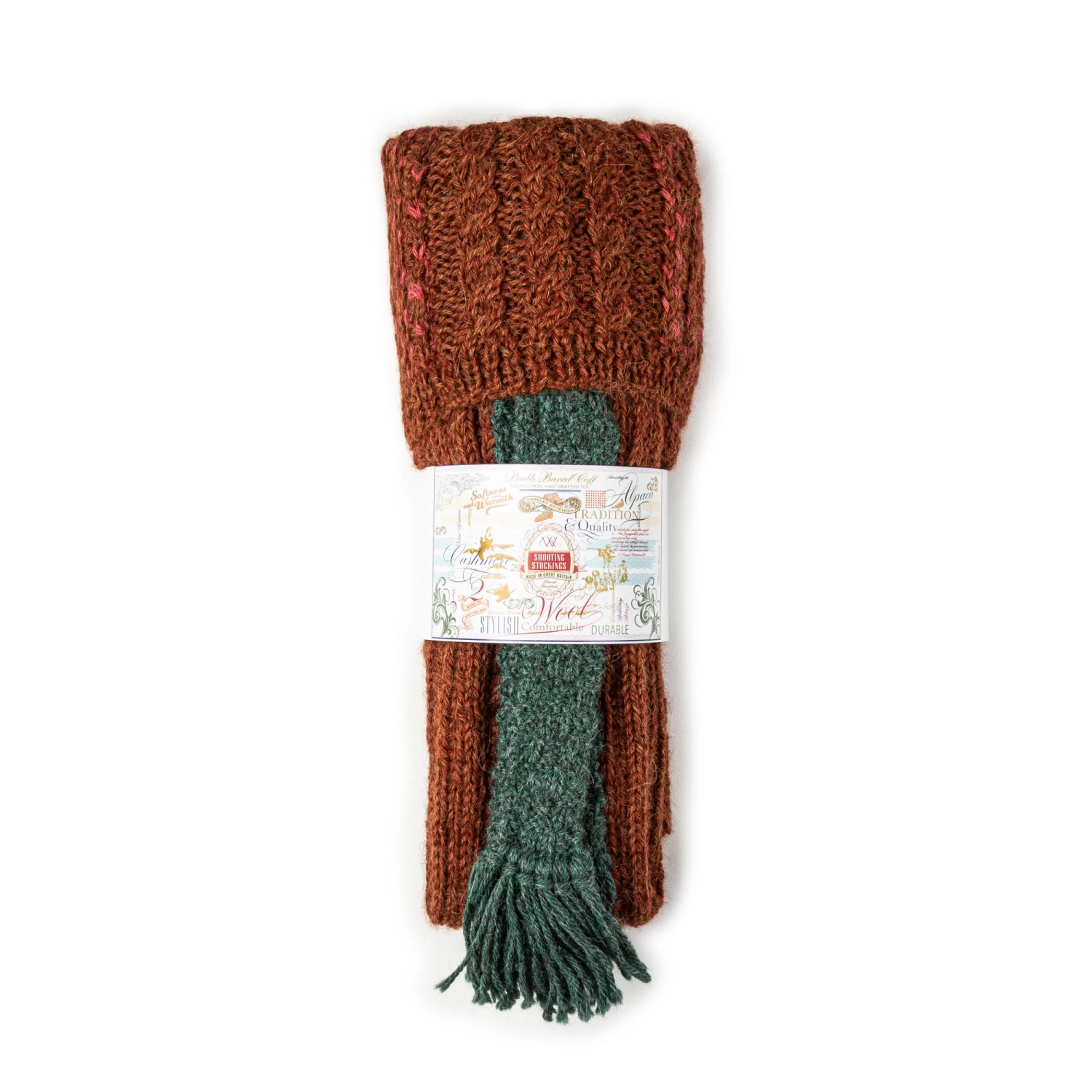 Molland Shooting Sock In Sunset 2 Molland Shooting Sock In Sunset - Image 2