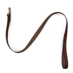 Leather Dog Lead In Dark Tan