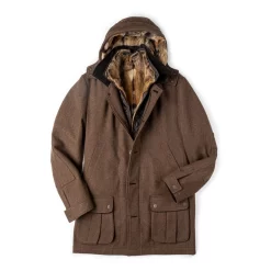 Men's Antonius Fur Lined Coat With Removable Gilet In Brown -Clothing Shop 22.10.17 antonius coat 428 edit