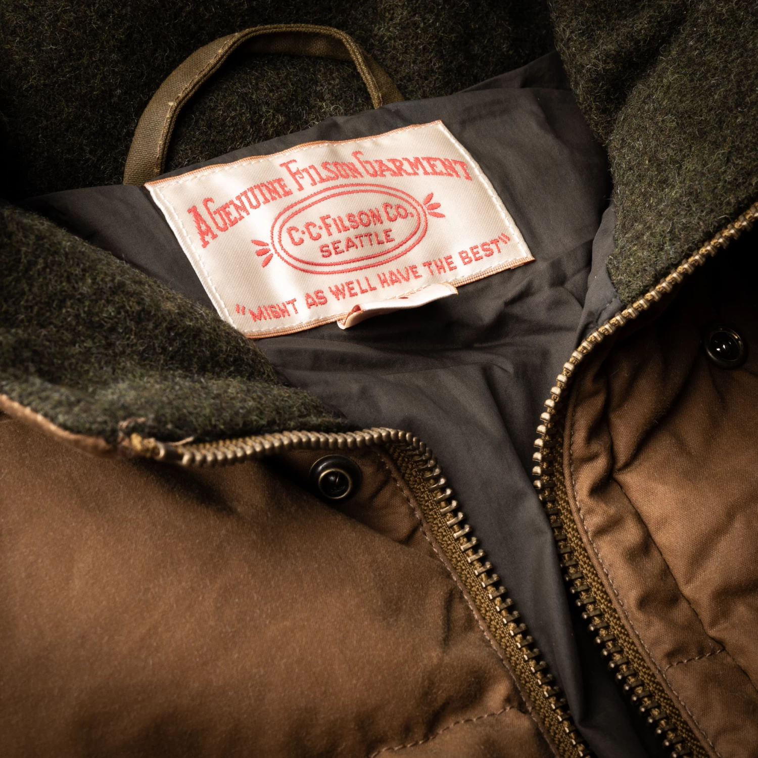 Filson Down Cruiser Jacket In Dark Tan 5 Filson Down Cruiser Jacket In Dark Tan - Image 5