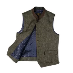Schneiders Piero Waistcoat In Olive -Clothing Shop 22.11.03 schneiders jackets 591 edit 1