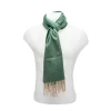 Cashmere Herringbone Scarf In Emerald