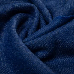 Cashmere Herringbone Scarf In Ocean -Clothing Shop 22.11.10 wr scarves 654