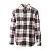 Filson Vintage Flannel Work Shirt In Natural & Charcoal