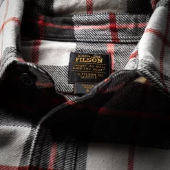 Filson Vintage Flannel Work Shirt In Natural & Charcoal -Clothing Shop 23.03.20 filson shirts 1942