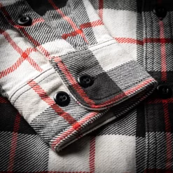 Filson Vintage Flannel Work Shirt In Natural & Charcoal -Clothing Shop 23.03.20 filson shirts 1943