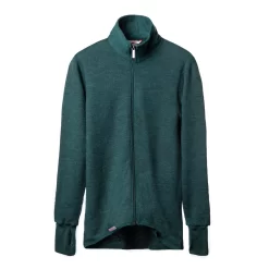 Woolpower Full Zip Jacket 400 In Forest Green