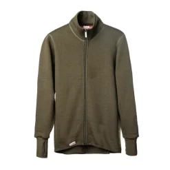 Woolpower Full Zip Jacket 600 In Pine Green