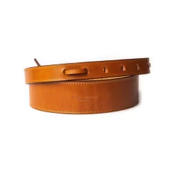 2" Leather Rifle Sling In Mid Tan