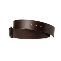 2" Leather Belt In Dark Tan