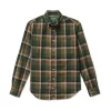 Shaggy Check Shirt In Olive