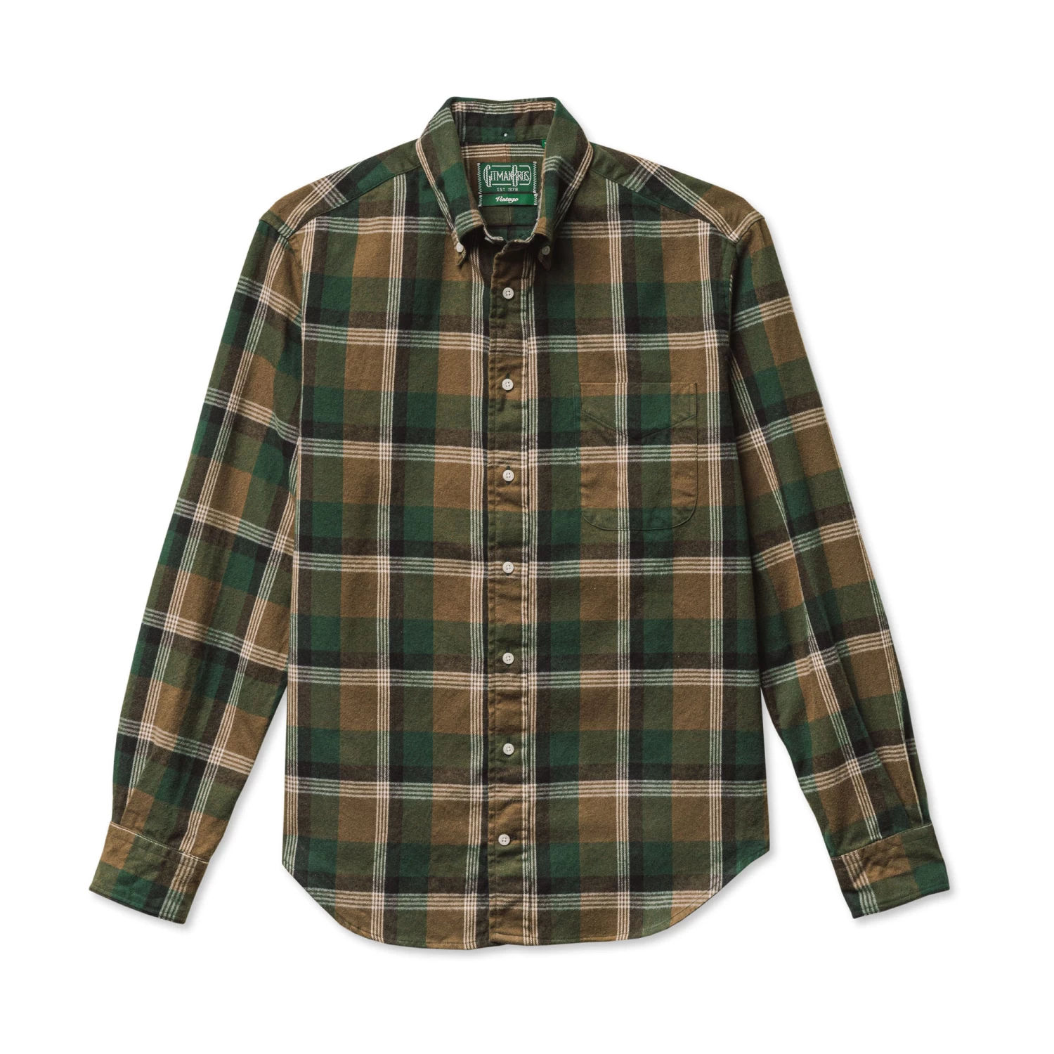 Shaggy Check Shirt In Olive 1 Shaggy Check Shirt In Olive