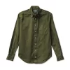 Long Sleeve Over Dye Oxford In Olive