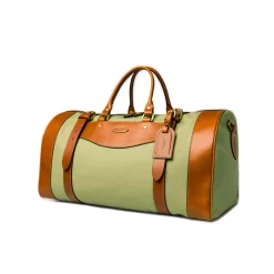Medium Sutherland Bag In Safari Green And Mid Tan -Clothing Shop 77a0089 edit