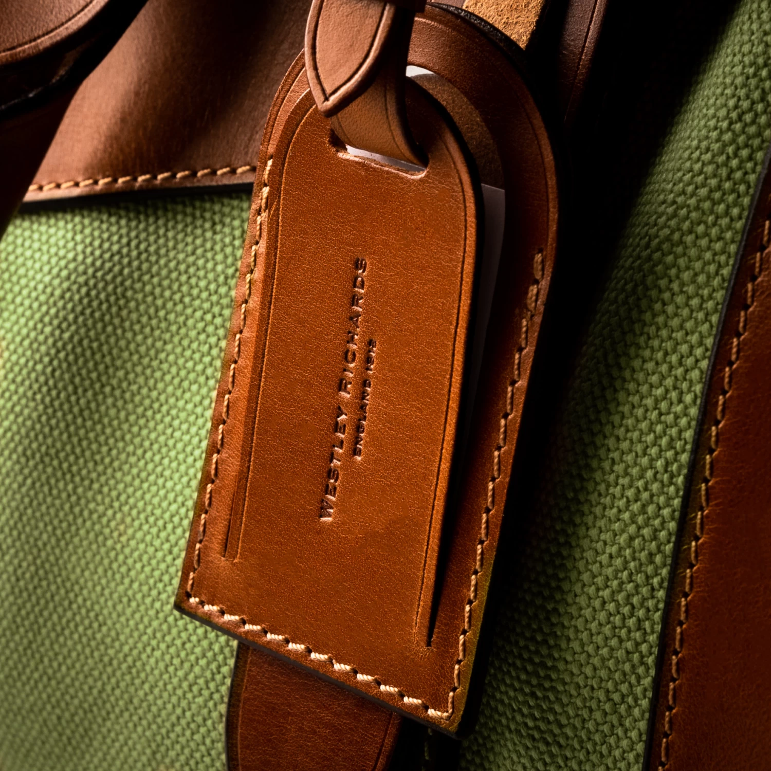 Large Sutherland Bag In Safari Green And Mid Tan 8 Large Sutherland Bag In Safari Green And Mid Tan - Image 8