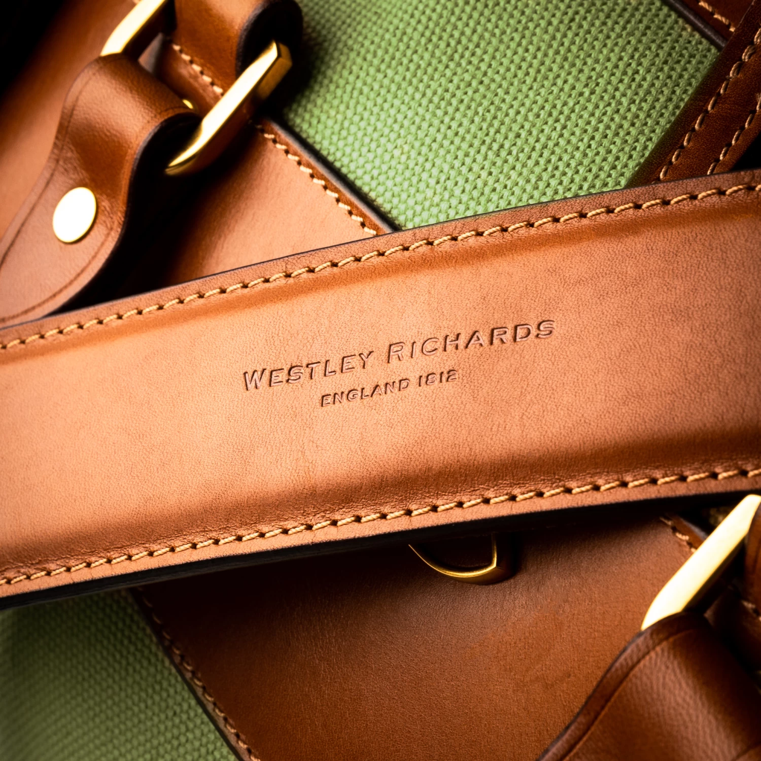 Sutherland Bag In Safari Green And Mid Tan 11 Sutherland Bag In Safari Green And Mid Tan - Image 11