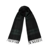 Pure Cashmere Scarf In Black Watch