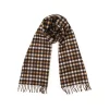Pure Cashmere Scarf In Navy Shepherd Check