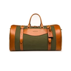 Medium Sutherland Bag In Hunter Green & Mid Tan