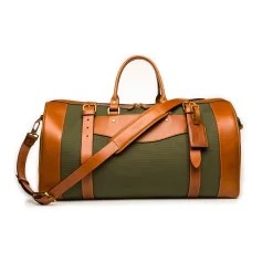 Medium Sutherland Bag In Hunter Green & Mid Tan -Clothing Shop 77a8227 edit
