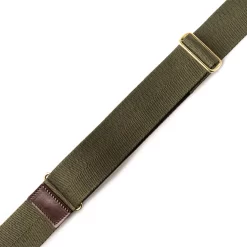 2" Canvas Rifle Sling In Hunter Green & Dark Tan -Clothing Shop 77a9324 edit