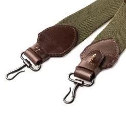 2" Canvas Rifle Sling In Hunter Green & Dark Tan -Clothing Shop 77a9347 edit