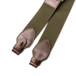 2" Canvas Rifle Sling In Hunter Green & Dark Tan -Clothing Shop 77a9357 edit