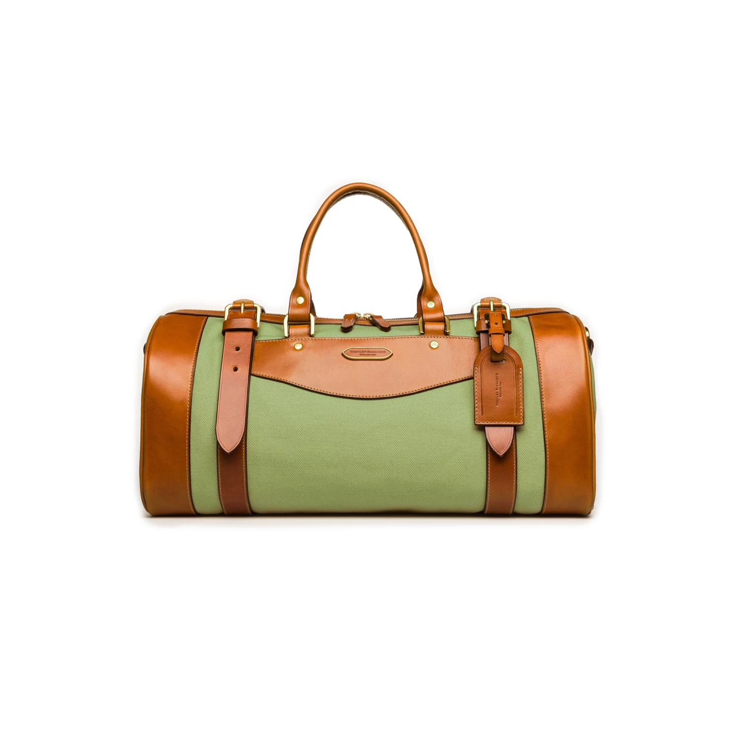 Sutherland Bag In Safari Green And Mid Tan 1 Sutherland Bag In Safari Green And Mid Tan