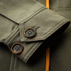 Safari Travel Jacket In Khaki -Clothing Shop aw2021 details 2972 edit 1