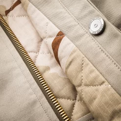 Hide Jacket In Sand Stone -Clothing Shop aw2021 details 2991 edit