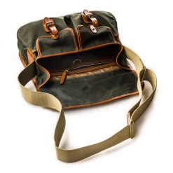 Bishop Bag In Forest Green Waxed Cotton -Clothing Shop bishop bags 29029 edit 1