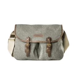 Bishop Bag In Swiss Army Salt & Pepper Fabric