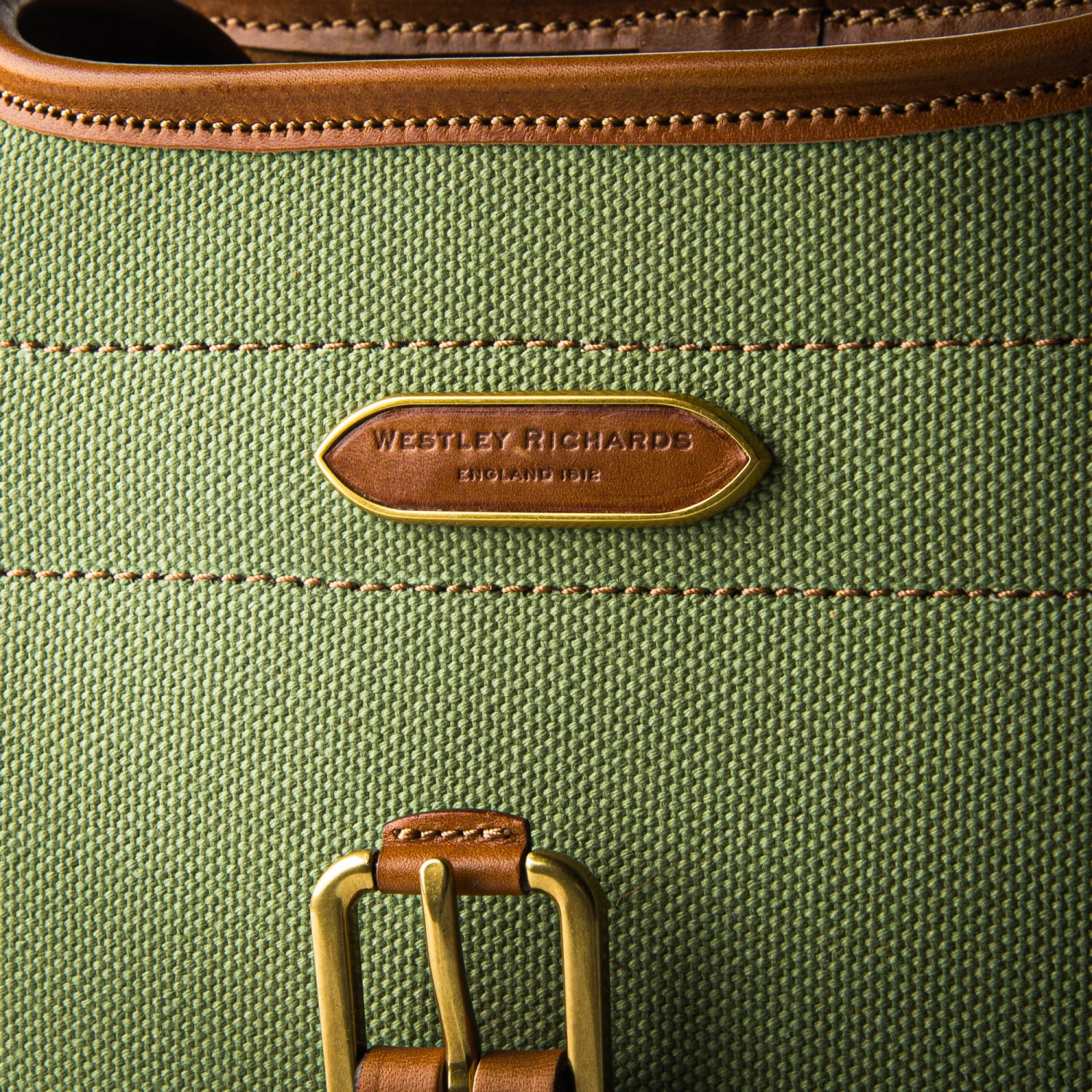 100Rd Anson Cartridge Bag In Safari Green & Mid Tan 5 100Rd Anson Cartridge Bag In Safari Green & Mid Tan - Image 5