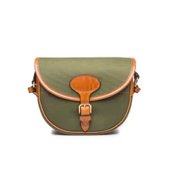 Clothing Shop 45 100Rd Anson Cartridge Bag In Hunter Green Canvas And Mid Tan