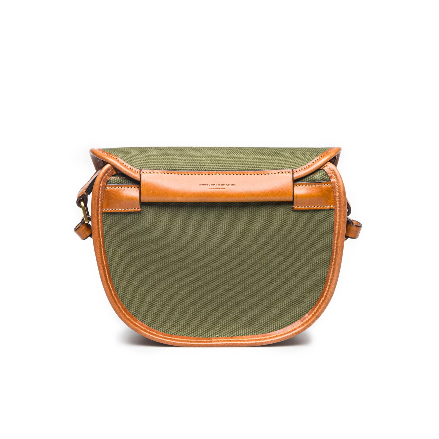 100Rd Anson Cartridge Bag In Hunter Green Canvas And Mid Tan 3 100Rd Anson Cartridge Bag In Hunter Green Canvas And Mid Tan - Image 3