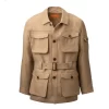 Linen Selous Safari Jacket In Hessian