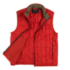 Filson Ultra Light Weight Vest - Pheasant Red -Clothing Shop filson 3752 edit