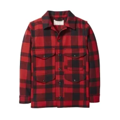 Filson Mackinaw Cruiser In Red & Black Plaid