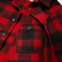 Filson Mackinaw Cruiser In Red & Black Plaid -Clothing Shop fmcps0015w0253 645 fls 03 2000x