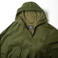 Men's Cape With Liner In Green -Clothing Shop grenfell coat in green 5161edit 23 08 07
