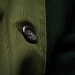 Men's Cape With Liner In Green -Clothing Shop grenfell coat in green 5173edit 23 08 07