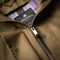 Men's Cape With Liner In Drab 16 Men's Cape With Liner In Drab -Clothing Shop grenfell coat in green 5199edit 23 08 07