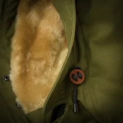 Grenfell Helvellyn Coat In Herringbone Waxed Cotton -Clothing Shop grenfell helvelynn coat in green 5104edit 23 08 07