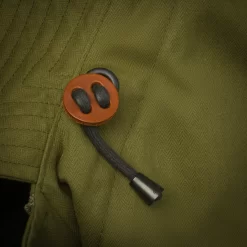 Grenfell Helvellyn Coat In Herringbone Waxed Cotton -Clothing Shop grenfell helvelynn coat in green 5106edit 23 08 07