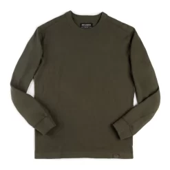Filson Waffle Knit Crewneck In Mossy Rock