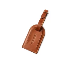 Luggage Tag In Mid Tan