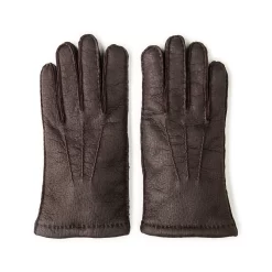 Men's Cashmere Lined Peccary Leather Gloves In Moro 7 Men's Cashmere Lined Peccary Leather Gloves In Moro -Clothing Shop merola gloves 7887 edit