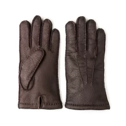 Men's Cashmere Lined Peccary Leather Gloves In Moro 8 Men's Cashmere Lined Peccary Leather Gloves In Moro -Clothing Shop merola gloves 7888 edit